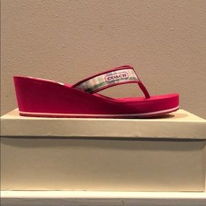 Coach Jaicee Poppy Beach Plaid Shoes